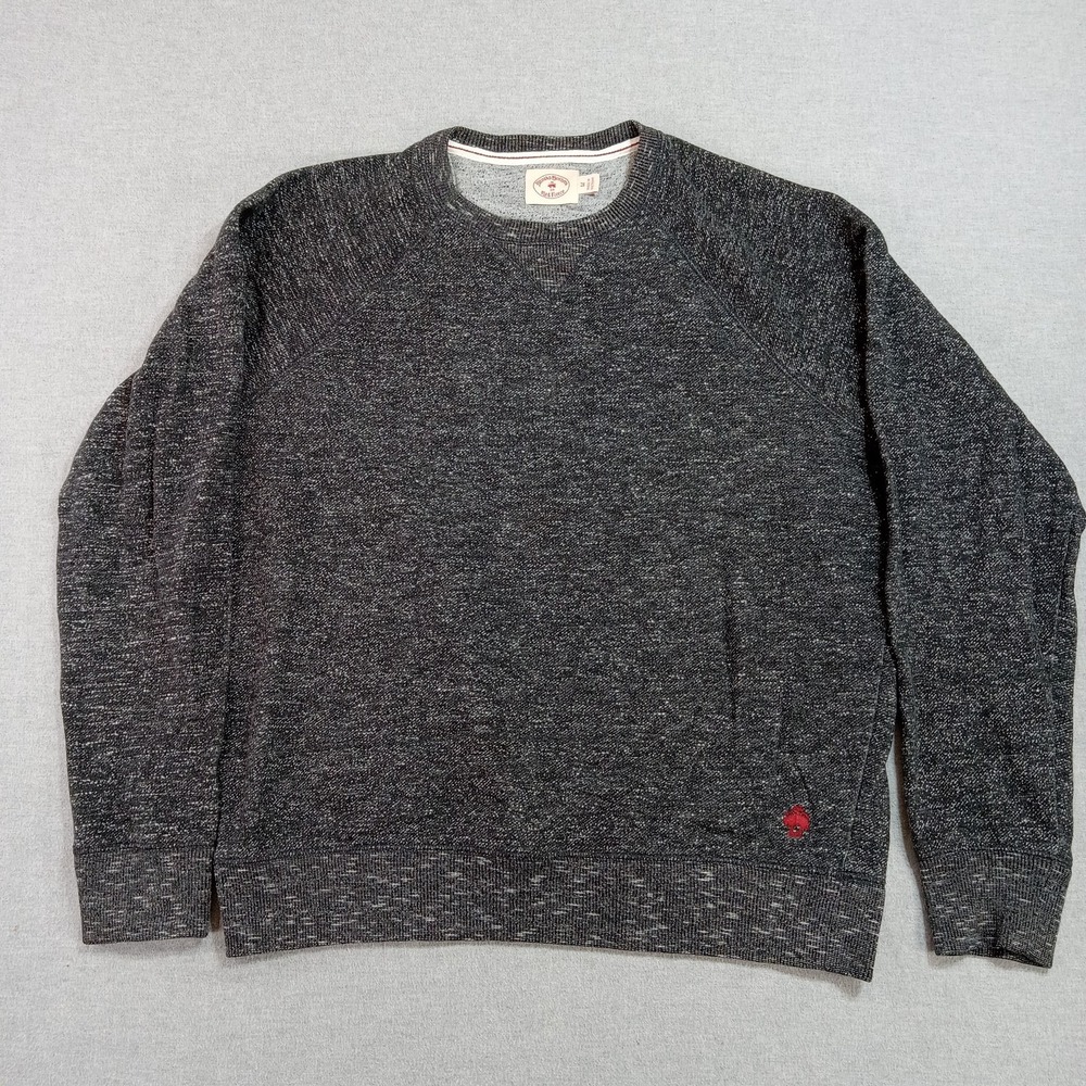 Brooks Brothers Red Fleece Mens M Gray Marled Crewneck Sweatshirt Preppy Casual - Picture 1 of 8